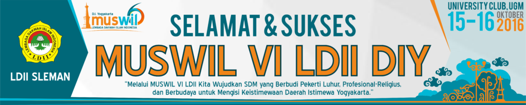 spanduk muswil lembaga dakwah islam indonesia LDII DIY