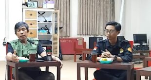 Atus Syahbudin saat memberikan arahan rapat koordinasi akrab muda
