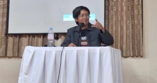 Ketua Wanhat DPW LDII DIY Ardito Bhinadi saat menutup pelatihan jurnalistik mahir dasar