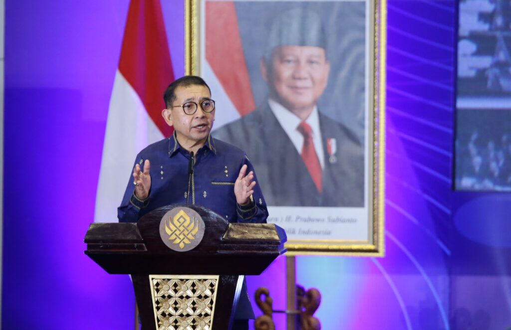 Menteri Kebudayaan Fadli Zon saat Peluncuran Buku Sejarah Indonesia