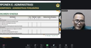 Wakil Ketua DPW LDII DIY Mulyono saat Menjadi Narasumber Sosialisasi dan Bimtek Auditor pada Sabtu 13 Desember 2025 secara daring